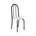 Ver imagem 5 de Conjunto de Mesa Tubular 140cm x 75cm Tampo em Granito Topázio com 6 Cadeiras Iris B Bege/Preto