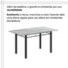 Conjunto de Mesa Tubular 140cm X75 Cm Tampo em Granito Topázio com 6 Cadeiras Iris - 9