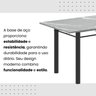 Conjunto de Mesa Tubular 140cm X75 Cm Tampo em Granito Topázio com 6 Cadeiras Iris - 10