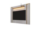 Ver imagem 2 de Painel para TV até 75 Polegadas com LED 180CMX136CM Prateleira Maresias Bege