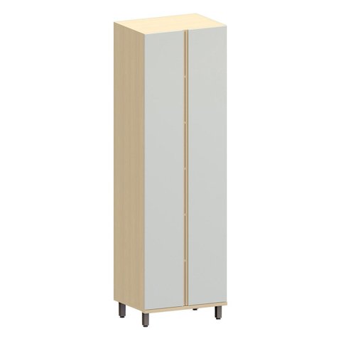Paneleiro Armário para Cozinha 2 Portas 4 Prateleiras Aurora Cinza Cristal