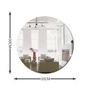 Ver imagem 2 de Espelho Redondo Decorativo Lapidado Premium 30cm