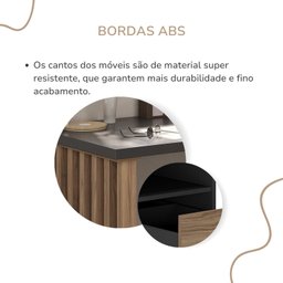 Mesa Escrivaninha para Home Office e Estudos 2 Gavetas Florence - 7