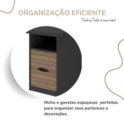 Mesa Escrivaninha para Home Office e Estudos 2 Gavetas Florence - 9
