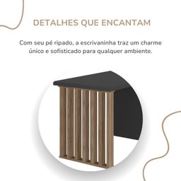 Mesa Escrivaninha para Home Office e Estudos 2 Gavetas Florence - 11