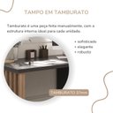 Ver imagem 6 de Mesa Escrivaninha para Home Office e Estudos Florence 2 Gavetas 142,2cm Nogal E Preto