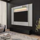 Ver imagem 5 de Painel para TV até 75 Polegadas com LED 180CMX136CM e Prateleira Maresias Bege