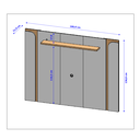 Ver imagem 3 de Painel para Tv até 75 Polegadas com LED e Prateleira Maresias