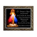 Ver imagem 1 de Quadro Jesus Misericordioso com Oração Moldura Luxo 55 cm x 45 cm