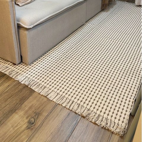 Tapete Boho Andaraí Off White/capuccino 140x200cm Algodão