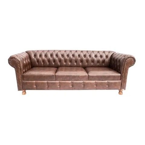 Sofá Chesterfield Luiz XV 2,30 Corano Marrom / Sala, Recepção, decoração