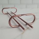 Ver imagem 6 de Kit 2 Porta Taças 25cm Rose Gold Suporte Organizador de Taças Suspenso Armário Bar Adega