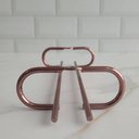Ver imagem 4 de Kit 2 Porta Taças 25cm Rose Gold Suporte Organizador de Taças Suspenso Armário Bar Adega