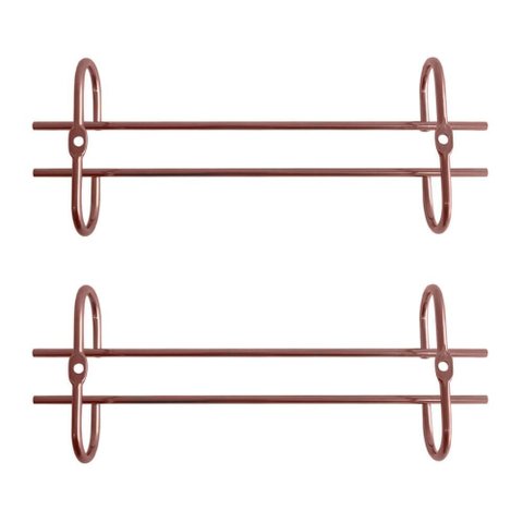 Kit 2 Porta Taças 25cm Rose Gold Suporte Organizador de Taças Suspenso Armário Bar Adega