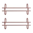 Ver imagem 1 de Kit 2 Porta Taças 25cm Rose Gold Suporte Organizador de Taças Suspenso Armário Bar Adega