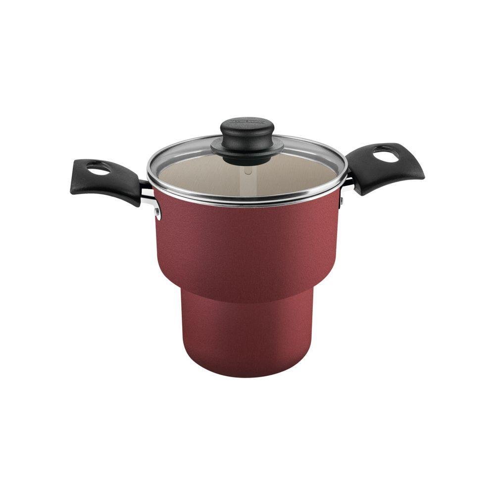 Cuscuzeira de Aluminio com Revestimento Interno de Antiaderente 14cm - 6