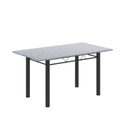 Ver imagem 4 de Conjunto de Mesa Tubular 140cm x 75cm Tampo em Granito Ocre com 6 Cadeiras Iris B Preto