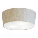Ver imagem 3 de Plafon Cone Md-3004 Cúpula em Tecido 15/50x40cm Rústico Bege - Bivolt