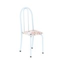 Ver imagem 5 de Conjunto de Mesa Tubular 140cm x 75cm Tampo em Ardósia Indiano com 6 Cadeiras Iris B Branco/Bege
