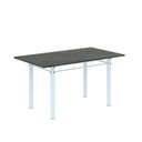 Ver imagem 6 de Conjunto de Mesa Tubular 140cm x 75cm Tampo em Ardósia Indiano com 6 Cadeiras Iris B Branco/Bege