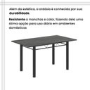 Ver imagem 7 de Conjunto de Mesa Tubular 140cm x 75cm Tampo em Ardósia Indiano com 6 Cadeiras Iris B Preto