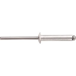 Rebite Repuxo de Alumínio 3,2x8,0mm Mandril Aço com 100 Peça - 1
