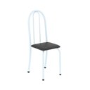 Ver imagem 5 de Conjunto de Mesa Tubular 140cm x 75cm Tampo em Vidro Incolor com 6 Cadeiras Iris B Branco/Preto