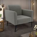 Ver imagem 2 de Kit 2 Poltronas Pés Villach Marisa Suede
