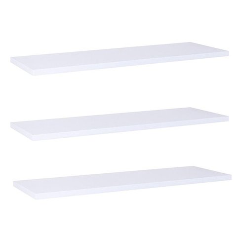 Kit com 3 Prateleiras 60 X 15cm Suporte Invisivel Cor Branco