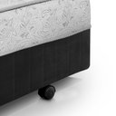 Ver imagem 4 de Cama Box Conjugada Solteiro com Auxiliar 88CMX58CMX188CM Espuma D28 Sensor Yescasa Cinza Branco/Chumbo