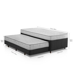 Cama Box Conjugada Solteiro com Auxiliar - 6