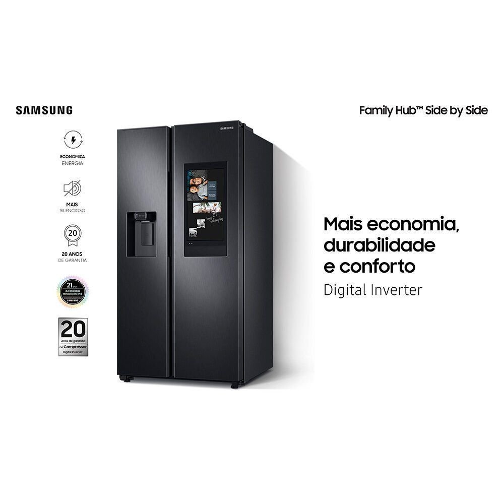 user_5ae28ba5ページ① Geladeira Samsung Side By Side Family Hub 585 Litros - Rs58