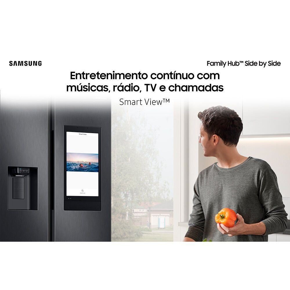 Geladeira Samsung Side By Side Family Hub 585 Litros - Rs58