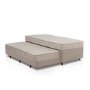 Ver imagem 2 de Cama Box Conjugada Solteiro com Auxiliar 88CMX58CMX188CM Espuma D28 Sensor Yescasa Bege