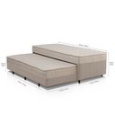 Ver imagem 4 de Cama Box Conjugada Solteiro com Auxiliar Colchões Sensor
