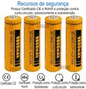 Ver imagem 4 de Kit 4 Pilhas Recarregáveis 18650 3.7v - 4.2v 9800mah | Bateria de Controle, Lanterna, Radios, Brinqu
