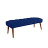 Banco Rubi 1,20m Suede Azul Marinho - Dominic Decor - 2