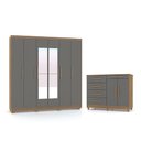 Ver imagem 1 de Conjunto Quarto Completo Com Espelho Itachi Nature Alasca