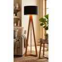 Ver imagem 1 de Luminária de Coluna Desmontável Floripa Cúpula na Cor Preta