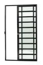 Ver imagem 1 de Porta de Correr Alumínio c/Traves.2F.210 x 120 V.Liso Preto Brimak