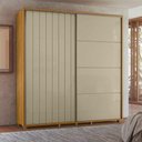 Ver imagem 5 de Guarda-roupa Monet 100% Mdf Ripado 2 Portas de Correr 4 Gavetas - Cumaru Opala - Madetec