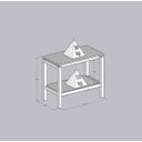 Ver imagem 5 de Mesa Lateral Tampo em Mdf e Pés em Madeira Maciça Linha Barcelona