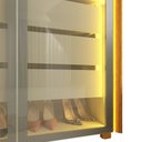 Ver mais imagens de Guarda Roupa Reflecta Lumina 6 Portas LED 100% MDF Naturale Off White Bronze - Gelius