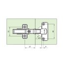 Ver imagem 3 de Dobradiça 35mm 165º graus TN Click Reta com Amortecedor FGVTN