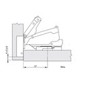 Ver imagem 2 de Dobradiça 35mm 165º graus TN Click Reta com Amortecedor FGVTN