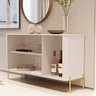 Buffet Aparador Curvo 3 Portas Pés e Puxadores em Metal 131cm Tucupí - 4