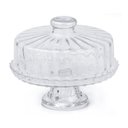 Ver imagem 2 de Prato para Bolo, Boleira, Porta Bolo de Vidro com Tampa e Base - Veneto
