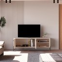 Ver imagem 6 de Rack para TV até 60 Polegadas Curvo Pés e Puxadores em Metal Tucupí