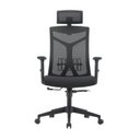 Ver imagem 2 de Kit 2 Cadeiras Escritório Presidente Nr17 Office Lugano Preto