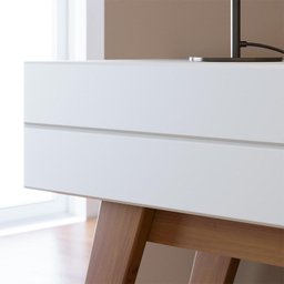 Aparador Noronha 2 Gavetas Off White Matte - Colibri - 3